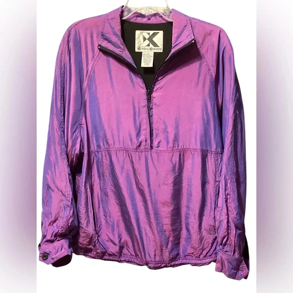 Xriss Xross iridescent vintage pullover windbreaker type size medium
BIN 29